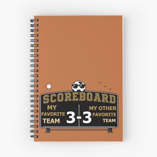 Item preview, Soccer Scoreboard Humor for the Indecisive Soccer Fan - Warm Tones designed and sold by Beachy.