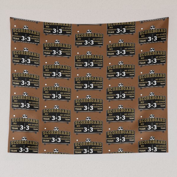 Item preview, Soccer Scoreboard Humor for the Indecisive Soccer Fan - Warm Tones designed and sold by Beachy.