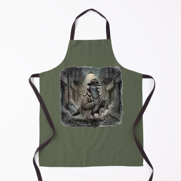 Item preview, Film Noir Detective Pigeon in a Foggy Alley designed and sold by azule1.