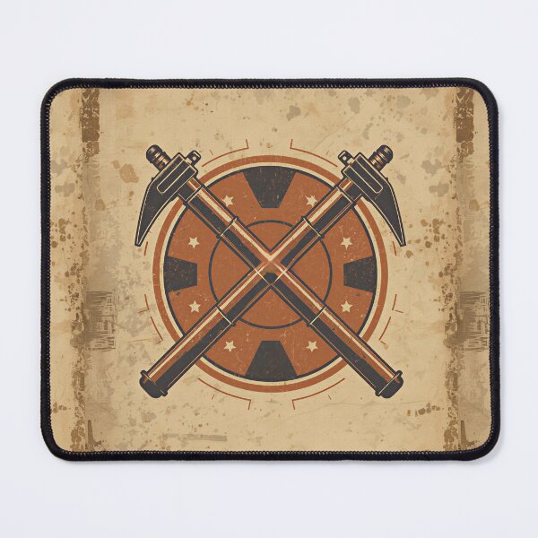 Item preview, Vintage Crossed Welding Hammers Metalworker Trade Badge designed and sold by Evergreen Horizon Works.