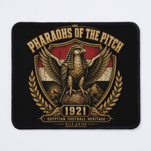 Item preview, Egypt Vintage 1921 Soccer Crest | Mythical Pharaonic Style designed and sold by VizoArt-Studio.