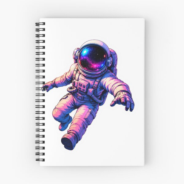 Item preview, Lost In Space Astronaut Sticker | Retro Synthwave Galaxy Explorer designed and sold by HaveAGoodDay365.