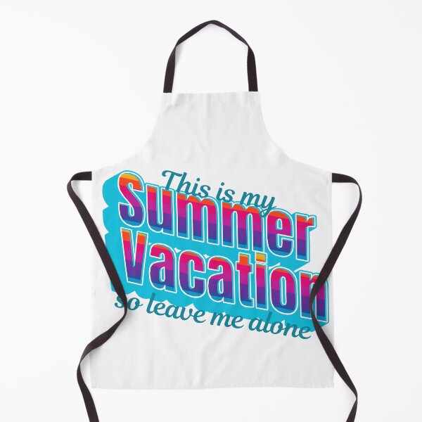 Item preview, This Is My Summer Vacation So Leave Me Alone – Funny Retro Typography Tee designed and sold by DonnaRaine.