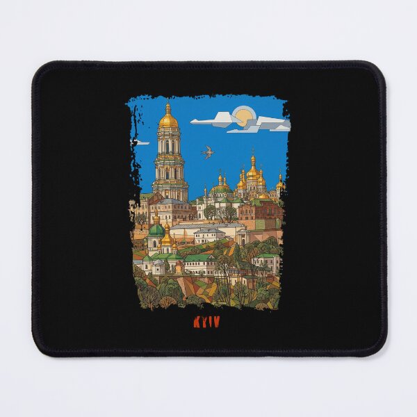Item preview, Kyiv Pechersk Lavra Geometric Baroque Art Print designed and sold by FreiherrPK.