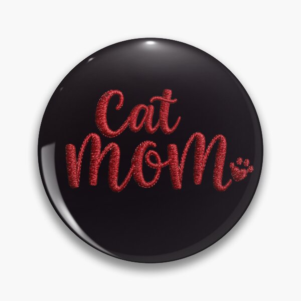 Item preview, Cat Mom Embroidery Typography Art designed and sold by MegaNovaArt.