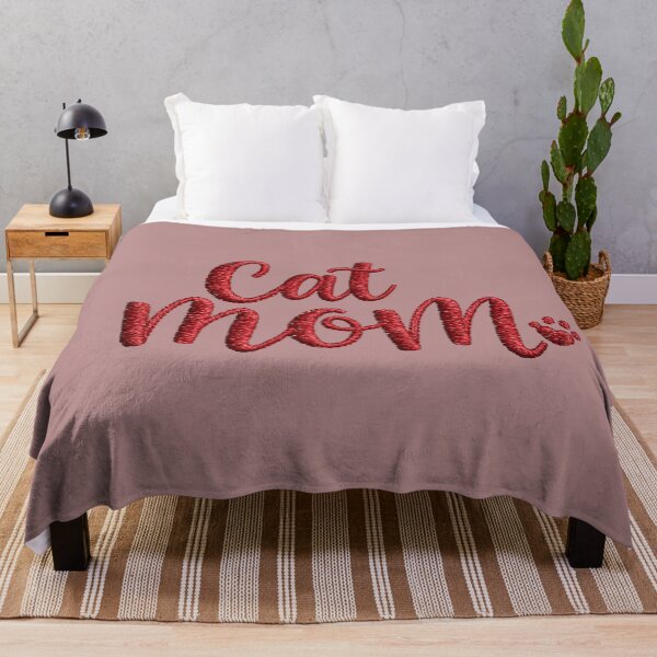 Item preview, Cat Mom Embroidery Typography Art designed and sold by MegaNovaArt.