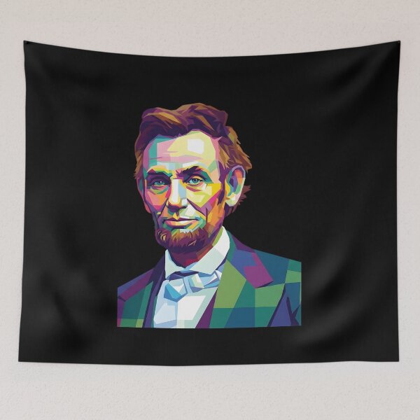 Artikelvorschau, Abraham Lincoln Pop-Art entworfen und verkauft von fiverofthebox.