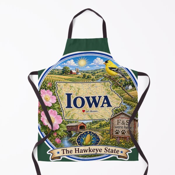 Item preview, Iowa - Collect America with Freckle and Spencer designed and sold by CollectrsCornr.