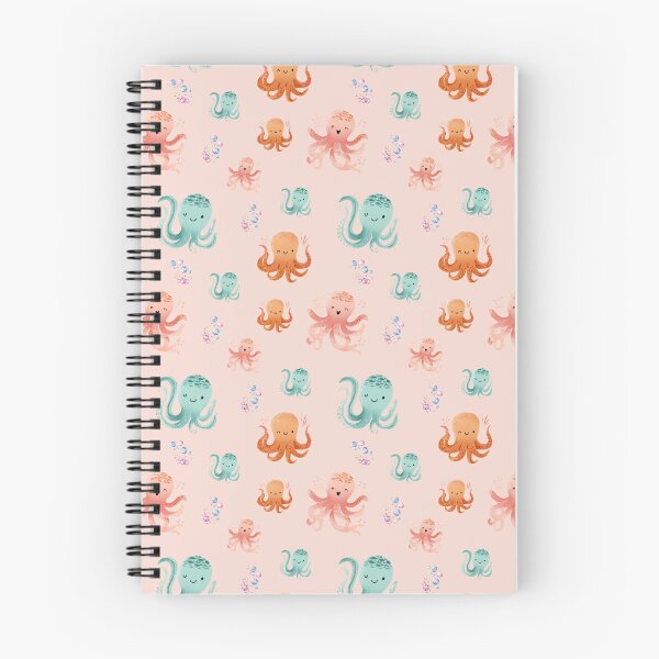 Item preview, Seamless pattern with cute octopus - pastel print with ocean animals for children's decor designed and sold by ArtFairy38.