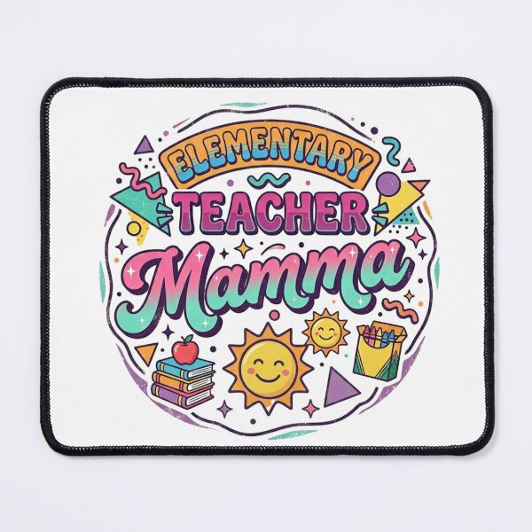 Item preview, elementary teacher and mamma designed and sold by CREATINGMAD.