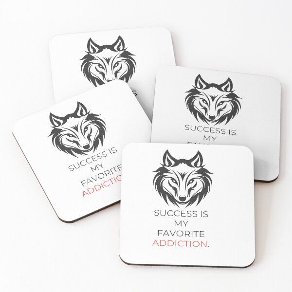 Item preview, Success Is My Favorite Addiction Wolf Motivation Graphic T-Shirt designed and sold by Vvmd.