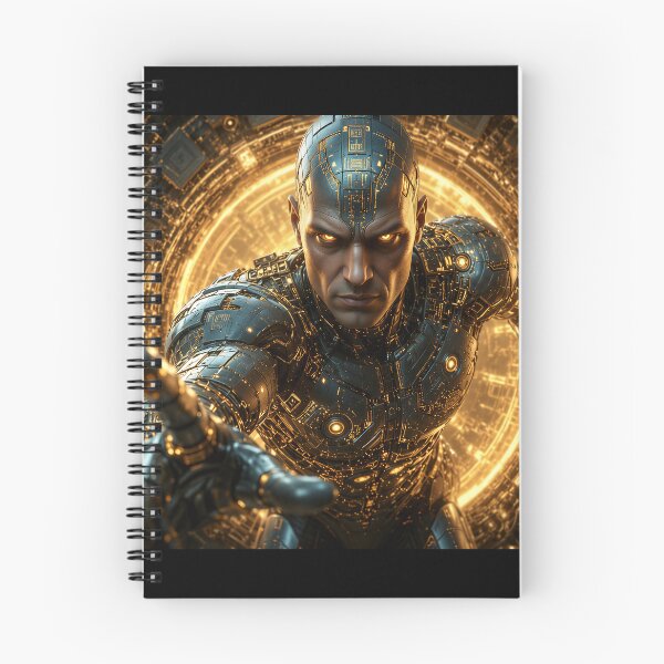 Item preview, Cybernetic Power – Epic Sci-Fi Digital Art Print designed and sold by ColouryourlifeBE.