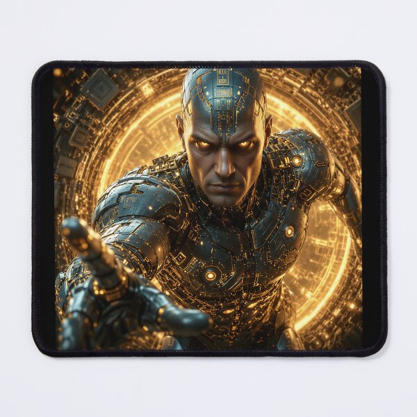 Item preview, Cybernetic Power – Epic Sci-Fi Digital Art Print designed and sold by ColouryourlifeBE.