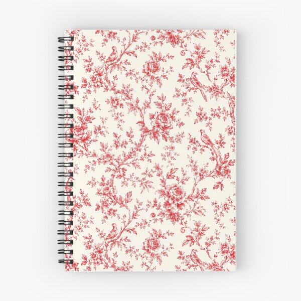 Item preview, Red Toile de Jouy Pattern Phone Case for Mom | Vintage Floral Birds Journal for Grandma | French Country Tote Bag for Teacher | Romantic Red Botanical Blanket for Bridesmaid designed and sold by VivaFy.