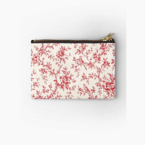Item preview, Red Toile de Jouy Pattern Phone Case for Mom | Vintage Floral Birds Journal for Grandma | French Country Tote Bag for Teacher | Romantic Red Botanical Blanket for Bridesmaid designed and sold by VivaFy.