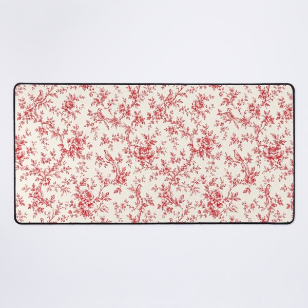 Item preview, Red Toile de Jouy Pattern Phone Case for Mom | Vintage Floral Birds Journal for Grandma | French Country Tote Bag for Teacher | Romantic Red Botanical Blanket for Bridesmaid designed and sold by VivaFy.