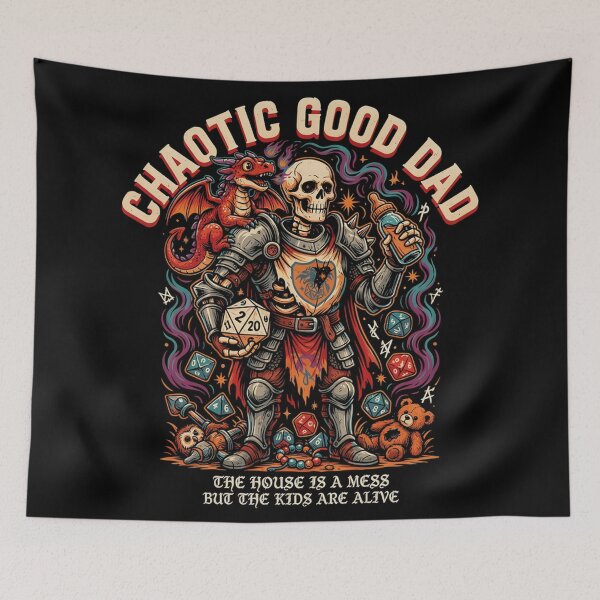 Item preview, Chaotic Good Dad The House Is A Mess But The Kids Are Alive designed and sold by Bone & Blade.