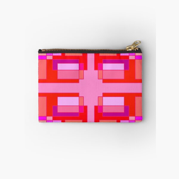 Item preview, Sunset colors in square and rectangular polygons in array on a pink background, lesbian pride designed and sold by RAHKELROYSUM.