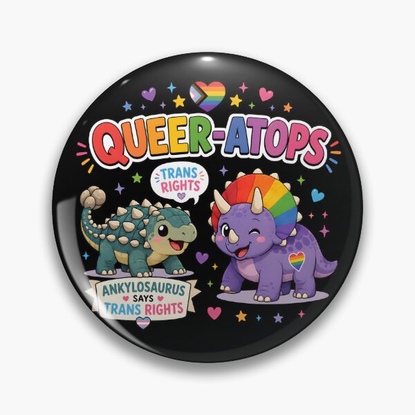 Artikelvorschau, Queer-atops Trans Rights Dinosaur entworfen und verkauft von Craft Design Alchemy.