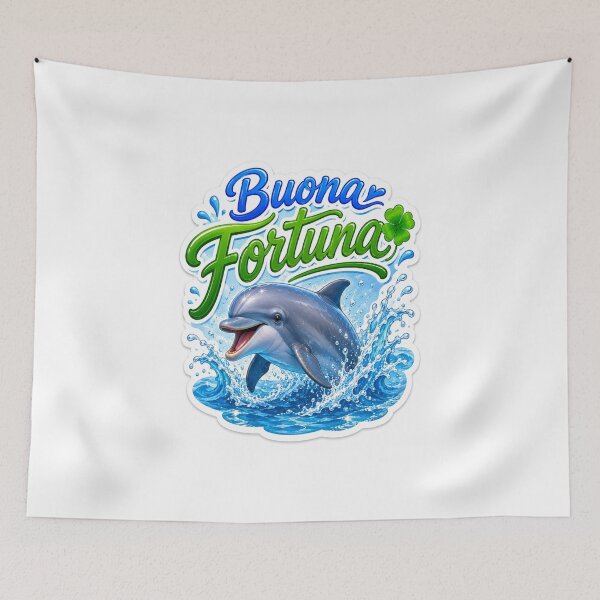 Item preview,  Buona Fortuna con il Delfino designed and sold by RipantinaFantasy .