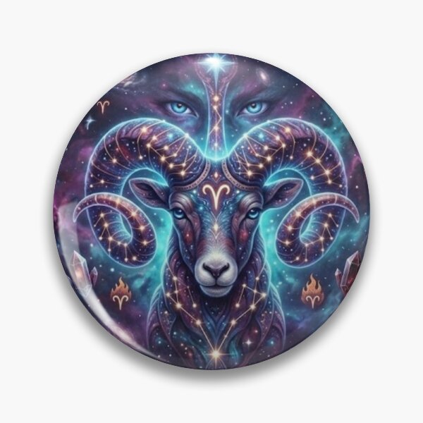 Item preview, Aries Zodiac Sign Cosmic Art - Astrology and Horoscope Design designed and sold by BoldConcept43.
