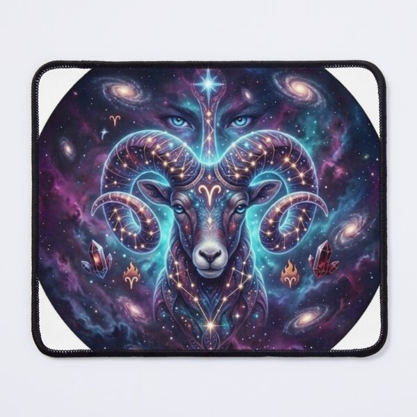Item preview, Aries Zodiac Sign Cosmic Art - Astrology and Horoscope Design designed and sold by BoldConcept43.