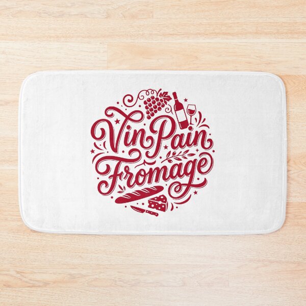 Item preview, Vin Pain Fromage French Food Lover Francophile designed and sold by AntiqueImages.