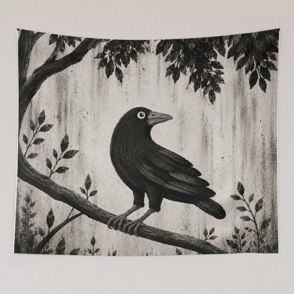 Item preview, Watchful Crow designed and sold by zibziby.