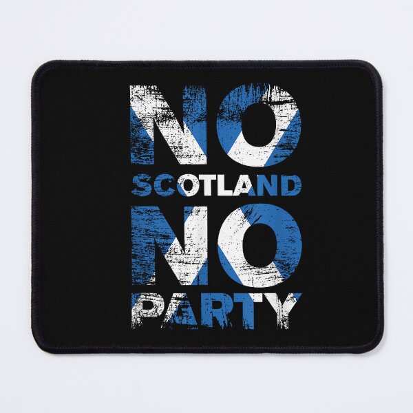 Item preview, No Scotland No Party Retro Scottish Flag Grunge designed and sold by WoodrowCaldwell.