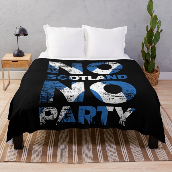 Item preview, No Scotland No Party Retro Scottish Flag Grunge designed and sold by WoodrowCaldwell.