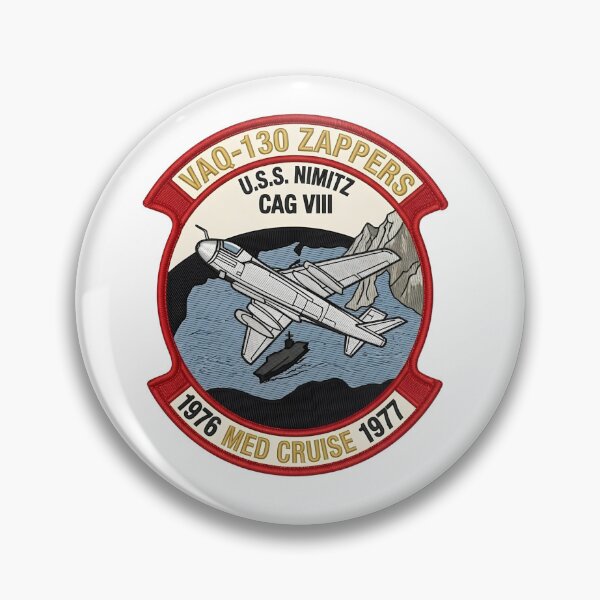 Item preview, VAQ-130 Zappers USS Nimitz 1976–1977 Med Cruise Emblem designed and sold by CharlieDesings.