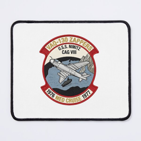 Item preview, VAQ-130 Zappers USS Nimitz 1976–1977 Med Cruise Emblem designed and sold by CharlieDesings.