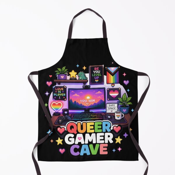 Item preview, Queer Gamer Cave Setup designed and sold by Craft Design Alchemy.