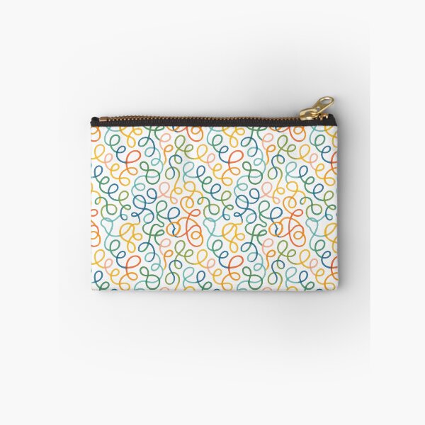 Item preview, Colourful Swirl Squiggle Doodle Pattern Rainbow Abstract White designed and sold by Zaya_art.