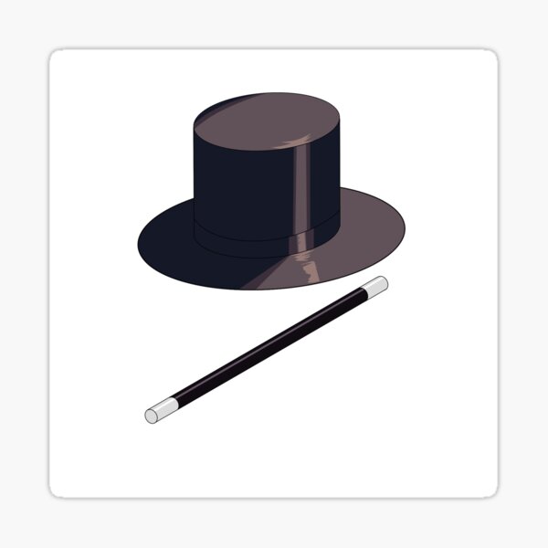 Item preview, Magician Hat and Wand designed and sold by ArtRookie74.