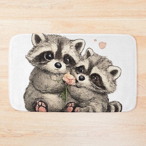 Item preview, Cute Raccoon Couple designed and sold by Northline Creative.