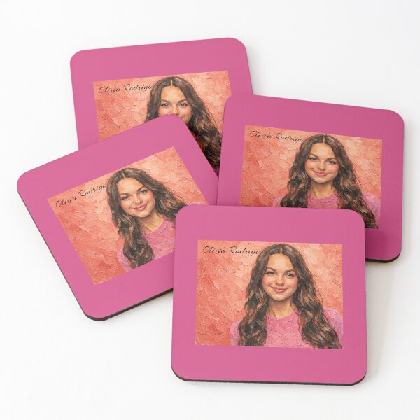 Item preview, Retrato de Olivia Rodrigo en rosa designed and sold by Halifaxartguy.
