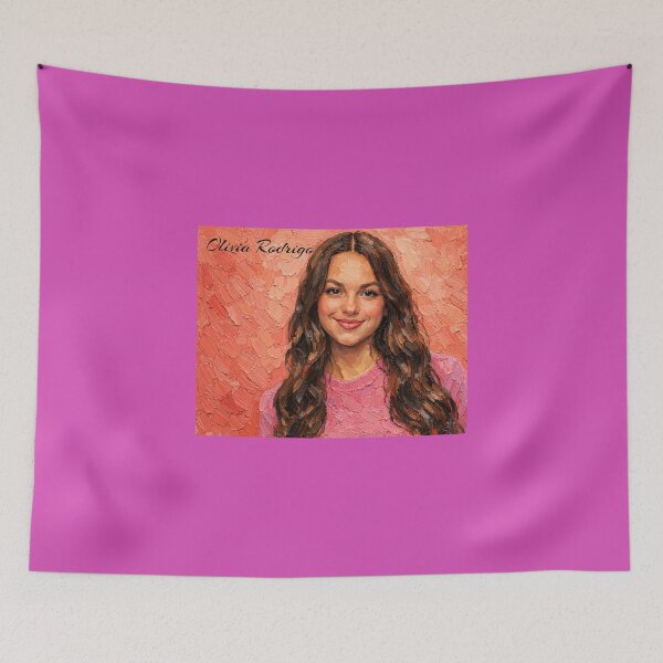 Item preview, Olivia Rodrigo Portrait in Pink designed and sold by Halifaxartguy.