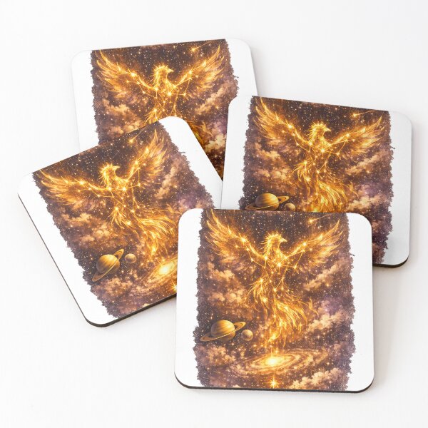 Item preview, Cosmic Phoenix Constellation Galaxy Nebula Art designed and sold by MIArt Studio.