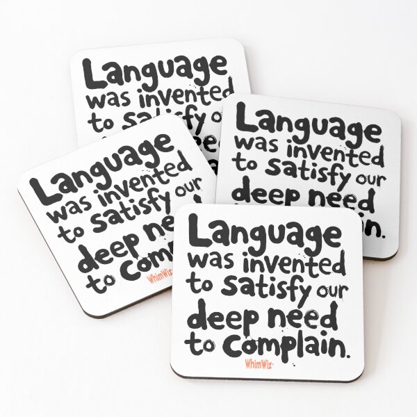 Item preview, Language - WhimWiz Funny & Quirky Gift Ideas designed and sold by WhimWiz.