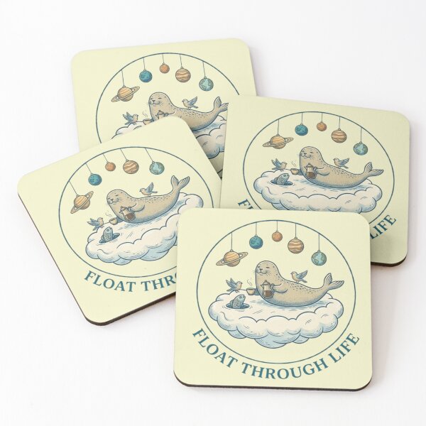 Item preview, Float Through Life – Whimsical Seal Design designed and sold by Dogandesighn.