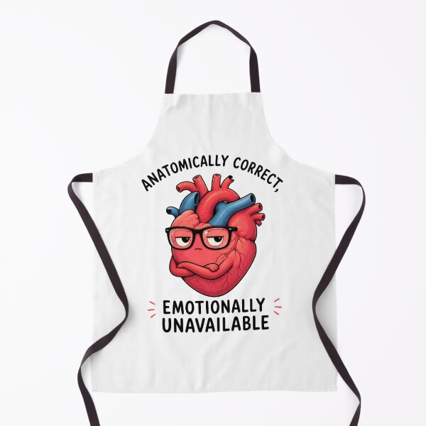 Item preview, Anatomically Correct Emotionally Unavailable Funny Heart Anatomy Nerd T-Shirt designed and sold by INVITOARTE.