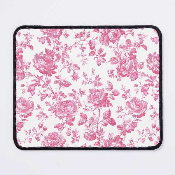 Item preview, Pink Toile de Jouy Floral Pattern | Vintage Shabby Chic Pink Roses | Shabby Chic French Toile Pattern | Romantic French Country Rose Pattern | Vintage Botanical Rose Pattern designed and sold by VivaFy.