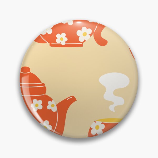 Item preview, Retro Floral Teapot Tea Pattern designed and sold by THE RILONA.