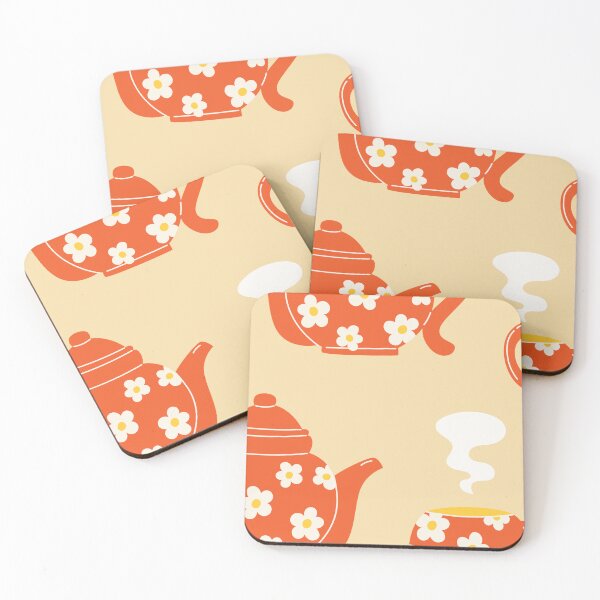 Item preview, Retro Floral Teapot Tea Pattern designed and sold by THE RILONA.