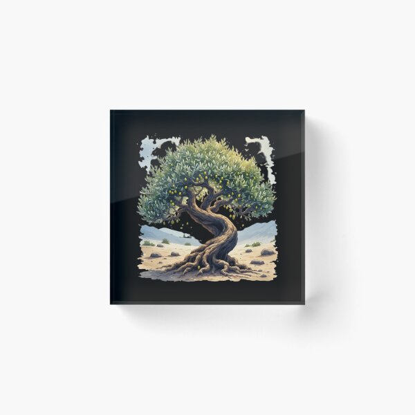 Item preview, Ancient Twisted Olive Tree in Desert Oasis designed and sold by Radhestore.