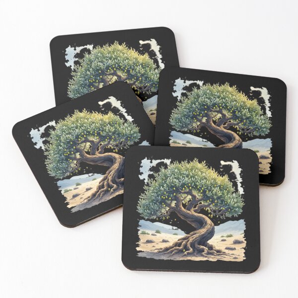 Item preview, Ancient Twisted Olive Tree in Desert Oasis designed and sold by Radhestore.
