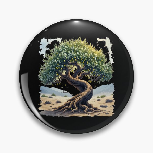 Item preview, Ancient Twisted Olive Tree in Desert Oasis designed and sold by Radhestore.