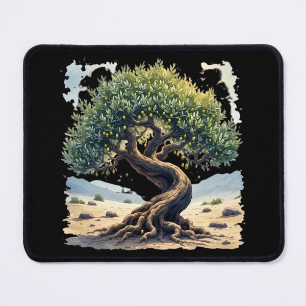 Item preview, Ancient Twisted Olive Tree in Desert Oasis designed and sold by Radhestore.