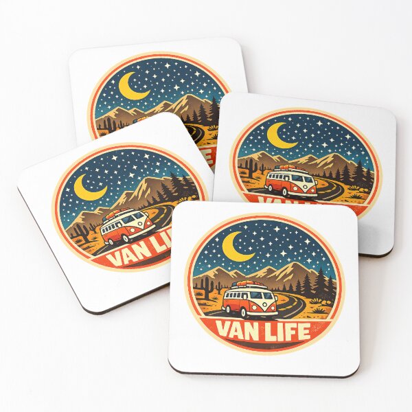 Item preview, Van Life Night Drive Desert Road  designed and sold by Modefissi.